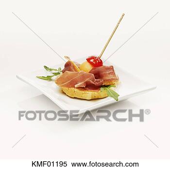 Banco de Imagem - sanduíche,  serrano, 
 presunto. fotosearch 
- busca de fotos, 
imagens e clipart