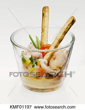 Foto - vidro,  marisco, 
 salada,  vegetal. 
fotosearch - busca 
de fotos, imagens 
e clipart