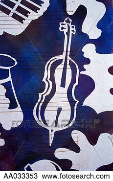 Drawing - cello, saxophone 
and bass. fotosearch 
- search clipart, 
illustration, 
drawings and vector 
eps graphics images