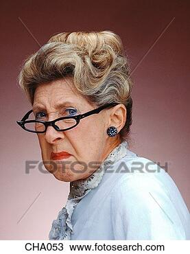 Stock Photo - grumpy old woman. 
fotosearch - search 
stock photos, 
pictures, images, 
and photo clipart