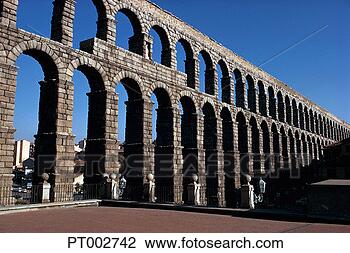Stock Photo - roman aqueduct 
at segovia. fotosearch 
- search stock 
photos, pictures, 
images, and photo 
clipart