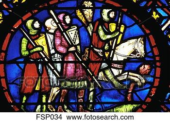 Stock Photo - detail showing 
knights from the 
stained glass 
program at. fotosearch 
- search stock 
photos, pictures, 
images, and photo 
clipart