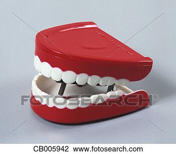 Stock Photo - chattering teeth. 
fotosearch - search 
stock photos, 
pictures, images, 
and photo clipart