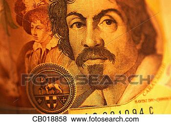 Stock Photo - caravaggio on 
italian lire. 
fotosearch - search 
stock photos, 
pictures, images, 
and photo clipart