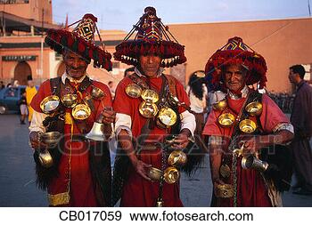 Stock Photograph - water vendors 
in marrakech. 
fotosearch - search 
stock photos, 
pictures, images, 
and photo clipart