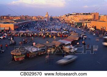Stock Photography - market stands 
in place jema 
al-fna. fotosearch 
- search stock 
photos, pictures, 
images, and photo 
clipart