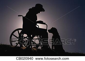 Stock Photography - silhouette of 
older woman and 
dog. fotosearch 
- search stock 
photos, pictures, 
images, and photo 
clipart