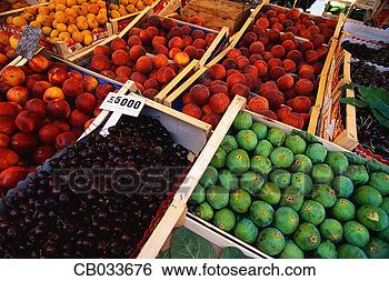 Stock Photo - fruits at outdoor 
market. fotosearch 
- search stock 
photos, pictures, 
images, and photo 
clipart