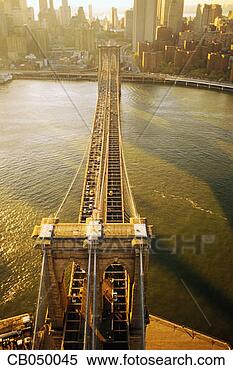 Stock Image - aerial view of 
brooklyn bridge. 
fotosearch - search 
stock photos, 
pictures, images, 
and photo clipart