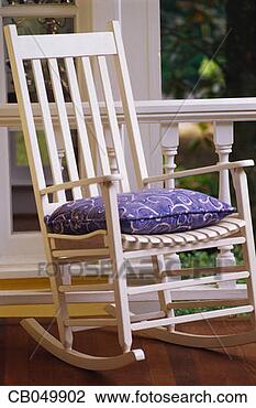 Stock Photo - white rocking 
chair. fotosearch 
- search stock 
photos, pictures, 
images, and photo 
clipart