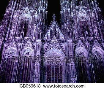 Stock Photo - koln cathedral 
glowing at night. 
fotosearch - search 
stock photos, 
pictures, images, 
and photo clipart