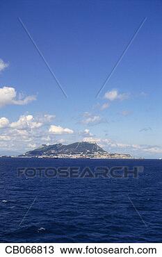 Stock Photo - rock of gibraltar 
in distance. fotosearch 
- search stock 
photos, pictures, 
images, and photo 
clipart