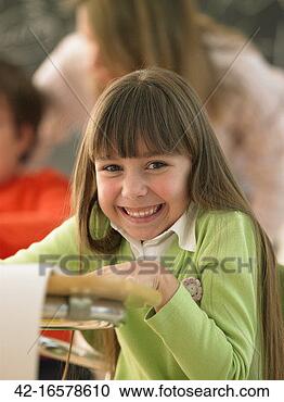 Stock Photography - schoolgirl giggling. 
fotosearch - search 
stock photos, 
pictures, images, 
and photo clipart