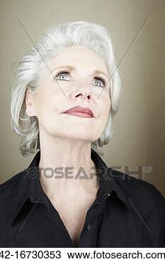 Stock Photo - older, attractive woman. fotosearch - search stock photos, pictures, images, and photo clipart