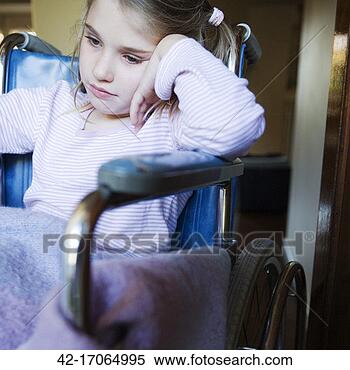 Stock Image - girl in wheelchair. 
fotosearch - search 
stock photos, 
pictures, wall 
murals, images, 
and photo clipart