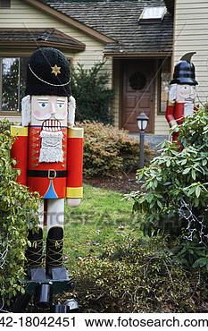 Stock Photography - nut crackers in 
yard. fotosearch 
- search stock 
photos, pictures, 
images, and photo 
clipart