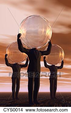 Stock Illustration - computer art image 
of men with crystal 
ball for heads. 
fotosearch - search 
clipart, illustration, 
drawings and vector 
eps graphics images