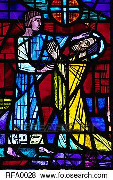 Stock Photo - stained glass 
window of the 
baptism of jesus 
christ. fotosearch 
- search stock 
photos, pictures, 
images, and photo 
clipart