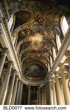 Picture - decorated ceiling 
at chapelle royale. 
fotosearch - search 
stock photos, 
pictures, images, 
and photo clipart