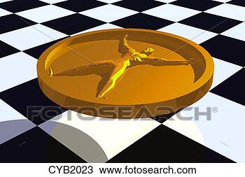 Drawing - computer art image 
of man in medallion. 
fotosearch - search 
clipart, illustration, 
drawings and vector 
eps graphics images