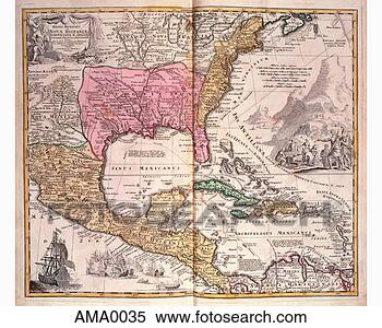 Stock Image - map of new spain, 
louisiana, and 
the caribbean. 
fotosearch - search 
stock photos, 
pictures, images, 
and photo clipart