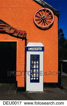 Picture - phone booth with 
gaelic sign. fotosearch 
- search stock 
photos, pictures, 
images, and photo 
clipart