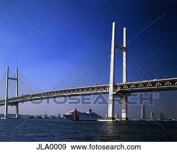 Stock Photograph - cruise ship passing 
under suspension 
bridge. fotosearch 
- search stock 
photos, pictures, 
images, and photo 
clipart