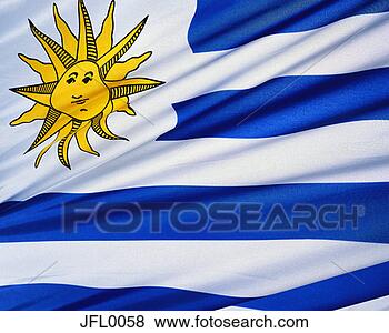 • Football. Flag-uruguay_~JFL0058