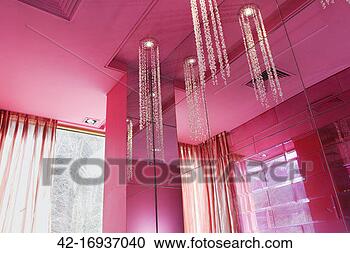 Stock Photography - sparkling pink 
room with beaded 
lights. fotosearch 
- search stock 
photos, pictures, 
images, and photo 
clipart