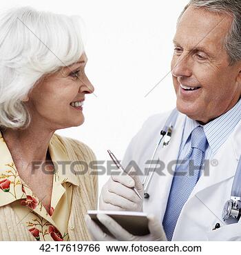 Stock Photo - physician writing 
prescription. 
fotosearch - search 
stock photos, 
pictures, images, 
and photo clipart