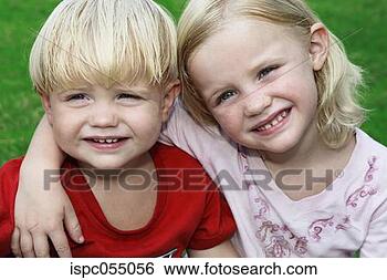 Stock Photo - little girl putting 
a hand on little 
boy's shoulder. 
fotosearch - search 
stock photos, 
pictures, images, 
and photo clipart
