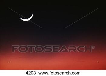 Stock Photo - crescent moon 
and sky. fotosearch 
- search stock 
photos, pictures, 
images, and photo 
clipart