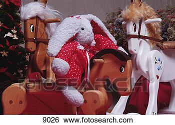 Stock Photo - stuffed animal 
and rocking horses. 
fotosearch - search 
stock photos, 
pictures, images, 
and photo clipart