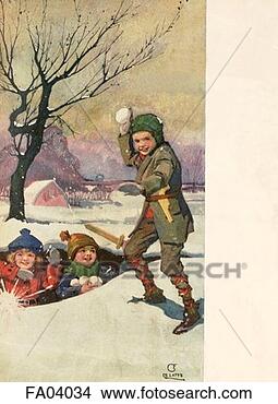 Stock Illustration - girls having a 
snowball fight. 
fotosearch - search 
clipart, illustration, 
drawings and vector 
eps graphics images
