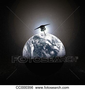 Stock Photo - illustration of 
space shuttle 
flying over earth. 
fotosearch - search 
stock photos, 
pictures, images, 
and photo clipart
