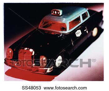 Stock Photo - antique toy taxi. 
fotosearch - search 
stock photos, 
pictures, images, 
and photo clipart