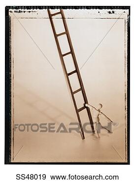 Stock Photograph - artist's figure 
climbing a ladder. 
fotosearch - search 
stock photos, 
pictures, images, 
and photo clipart