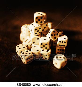 Stock Photography - pile of dice. 
fotosearch - search 
stock photos, 
pictures, images, 
and photo clipart