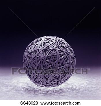 Stock Photo - rubber band ball. 
fotosearch - search 
stock photos, 
pictures, images, 
and photo clipart