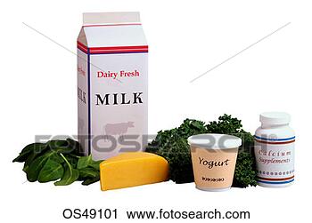 Stock Photography - dairy products 
and greens rich 
in calcium. fotosearch 
- search stock 
photos, pictures, 
images, and photo 
clipart