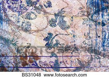 Stock Photo - blue floral pattern 
wood block print. 
fotosearch - search 
stock photos, 
pictures, images, 
and photo clipart