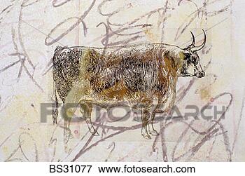 Picture - monoprint of a 
bull. fotosearch 
- search stock 
photos, pictures, 
images, and photo 
clipart
