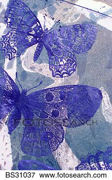 Picture - monoprint of butterflies. 
fotosearch - search 
stock photos, 
pictures, images, 
and photo clipart