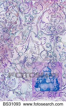 Stock Photo - monoprint of victorian 
patterns. fotosearch 
- search stock 
photos, pictures, 
images, and photo 
clipart