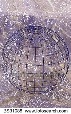 Stock Image - spherical grid 
against an abstract 
background. fotosearch 
- search stock 
photos, pictures, 
images, and photo 
clipart