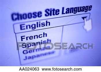 Stock Photo - language choices 
on a world wide 
web site. fotosearch 
- search stock 
photos, pictures, 
images, and photo 
clipart