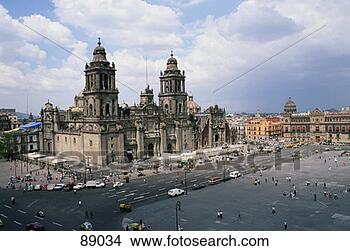 Stock Photo - cathedral in zocalo 
square. fotosearch 
- search stock 
photos, pictures, 
images, and photo 
clipart
