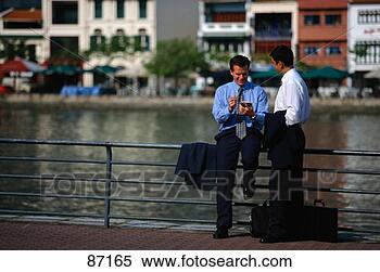 Stock Illustration - businessmen talking 
near river, singapore. 
fotosearch - search 
clipart, illustration, 
drawings and vector 
eps graphics images