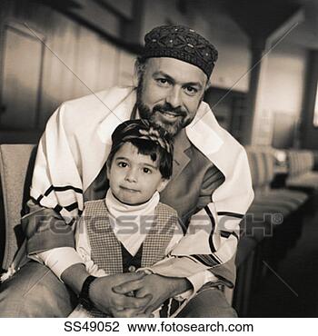 Stock Photo - portrait of a 
jewish father 
and son at synagogue. 
fotosearch - search 
stock photos, 
pictures, images, 
and photo clipart