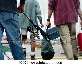Stock Photography - three men walking 
with fishing gear. 
fotosearch - search 
stock photos, 
pictures, images, 
and photo clipart